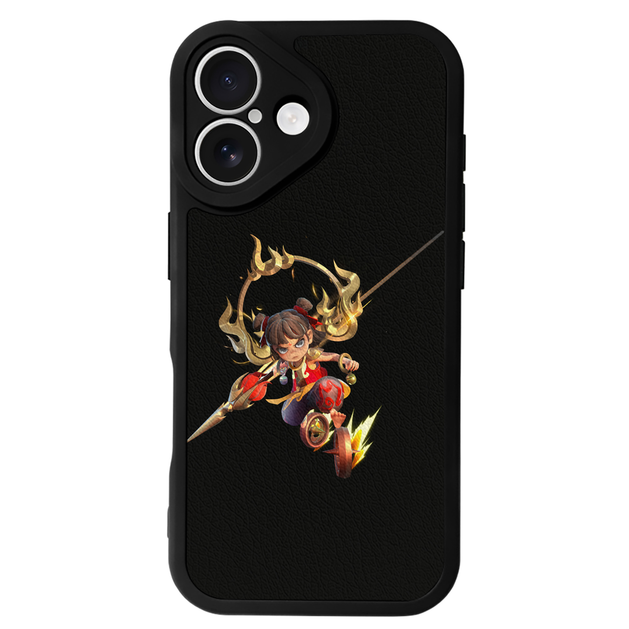 （画像用） Ne Zha 2 ナタ 魔童の大暴れ 【iPhone 16シリーズ対応】シリコンスマホケース（レザー調） 材質：シリコン